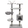 Image de vidaXL Arbre à chat avec griffoirs en sisal 125 cm Gris