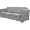 Image de vidaXL Canapé à 3 Places Tissu Gris Clair