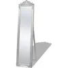 Image de vidaXL Miroir sur pied Style baroque 160x40 cm Argenté