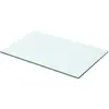 Image de vidaXL Panneau pour étagère Verre transparent 50 x 25 cm