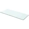 Image de vidaXL Panneau pour étagère Verre transparent 60 x 20 cm