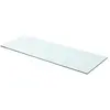 Image de vidaXL Panneau pour étagère Verre transparent 80 x 30 cm