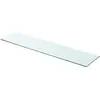 Image de vidaXL Panneau pour étagère Verre transparent 90 x 20 cm