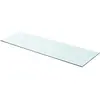 Image de vidaXL Panneau pour étagère Verre transparent 90 x 30 cm