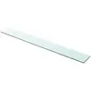 Image de vidaXL Panneau pour étagère Verre transparent 100 x 12 cm