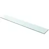 Image de vidaXL Panneau pour étagère Verre transparent 100 x 15 cm