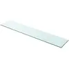 Image de vidaXL Panneau pour étagère Verre transparent 100 x 20 cm