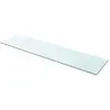 Image de vidaXL Panneau pour étagère Verre transparent 100 x 25 cm