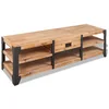 Image de vidaXL Meuble TV Meuble de Télévision 140x40x45 cm Bois d'Acacia Massif