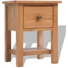 Image de Table de chevet 36x30x47 cm Bois de chêne massif