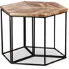 Image de vidaXL Table basse Bois de manguier massif 56x48x40 cm