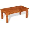 Image de vidaXL Table basse Bois massif 110 x 60 x 45 cm