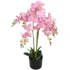 Image de vidaXL Plante artificielle avec pot Orchidée 75 cm Rose