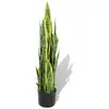 Image de vidaXL Plante artificielle avec pot Sansevière 90 cm Vert
