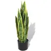 Image de vidaXL Plante artificielle avec pot Sansevière 65 cm Vert