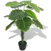 Image de vidaXL Plante artificielle avec pot Taro 85 cm Vert