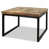 Image de vidaXL Table Basse Teck Résine 60 x 60 x 40 cm