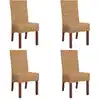 Image de vidaXL Chaises à manger lot de 4 marron rotin naturel