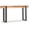 Image de vidaXL Table console Bois de récupération massif réglable