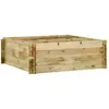 Image de vidaXL Jardinière pour légumes Bois de pin imprégné 120x120x40 cm