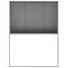 Image de Moustiquaire plissée pour fenêtre Aluminium 60 x 80 cm