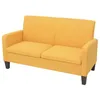 Image de vidaXL Canapé à 2 Places Sofa de Salon Canapé de Salle de Séjour Meuble de Salon Sofa de Salle de Séjour Maison Intérieur 135x65x76 cm Jaune