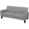 Image de vidaXL Canapé à 3 Places Gris Clair Canapé d'angle Canapé de Salon Fauteuil
