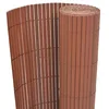 Image de vidaXL Clôture de jardin Double face PVC 90 x 500 cm Marron