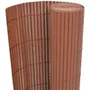 Image de vidaXL Clôture de jardin Double face PVC 90 x 500 cm Marron