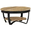 Image de vidaXL Table Basse Bois Massif de manguier Brut 65x32 cm