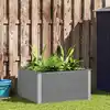 Image de vidaXL Lit surélevé de jardin WPC 100x100x54 cm Gris