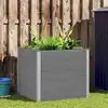 Image de vidaXL Lit surélevé de jardin WPC 100x100x91 cm Gris