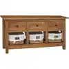 Image de vidaXL Buffet bois d'acajou massif 100x30x50 cm