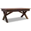 Image de vidaXL Table Basse, Table d'Appoint avec Pied, Bout de Canapé, Meuble de Salon Salle de Séjour, Bois de Récupération Mélangé 110x60x45 cm