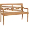Image de vidaXL Banc Batavia 120 cm Teck