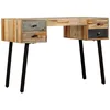 Image de vidaXL Bureau Teck de récupération Massif 110 x 50 x 76 cm