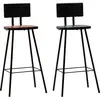 Image de vidaXL Tabourets de bar lot de 2 bois massif de récupération