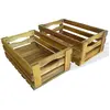 Image de vidaXL Caisse à pommes 2 pcs Bois d'acacia massif