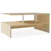 Image de vidaXL Table basse Bois d'ingénierie 90x59x42 cm Chêne