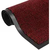 Image de vidaXL Paillasson Rectangulaire Tapis de Sol Antidérapant Tapis de Porte Tapis d'Entrée Paillasson de Couloir Interieur Anti-poussière 60x90 cm Rouge