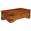 Image de vidaXL Table basse Bois d'acacia solide avec finition miel 110x55x35cm
