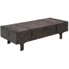 Image de vidaXL Table basse contreplaqué style vintage 120x55x35 cm
