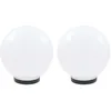 Image de vidaXL 2x Lampe à LED sous Forme de Boule Sphérique 25 cm Eclairage Lumière