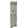 Image de vidaXL Porte-manteau mural avec 6 crochets 120 x 40 cm THANK YOU