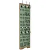 Image de vidaXL Porte-manteau mural avec 6 crochets 120 x 40 cm HAPPY LOVE