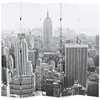 Image de vidaXL Cloison de séparation pliable 200x170 cm New York Noir et blanc