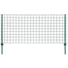 Image de vidaXL Ensemble de Clôture Euro 20x0,8 m Acier Vert Grillages de Maille Jardin