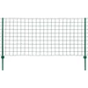 Image de vidaXL Ensemble de Clôture Euro 20x1 m Acier Vert Grillages de Maille Jardin