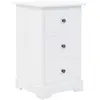 Image de vidaXL Table de chevet MDF et bois de pin 35x32x59 cm