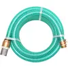 Image de vidaXL Tuyau d'aspiration avec raccords en laiton 7 m 25 mm Vert